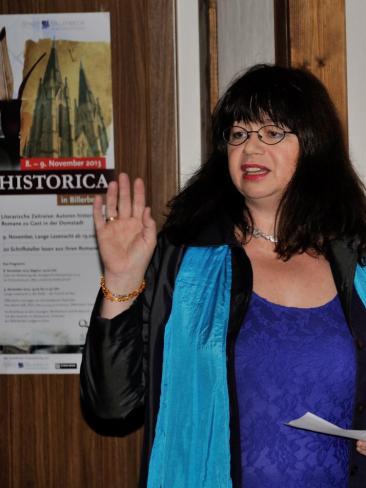Claudia Schmid bei der Langen Lesenacht in Billerbeck.